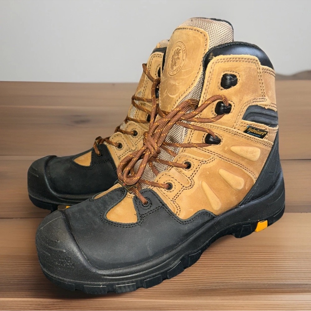New Mens Rockrooster 6” Composite Toe Work Boots AK669 Sz 8 Wide